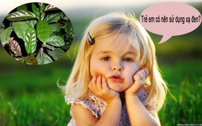 xạ đen trẻ em uống được không