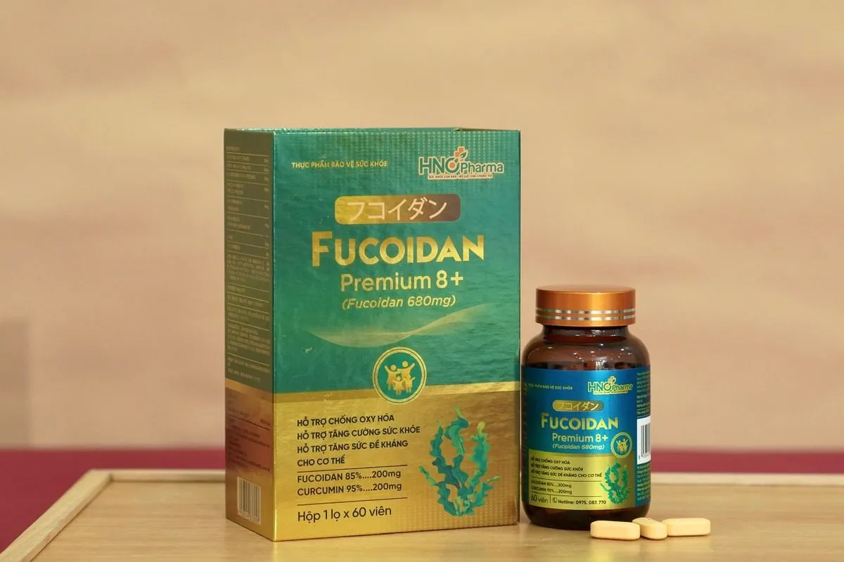 Fucoidan premium 8 - sản phẩm hỗ trợ nâng cao thể trạng